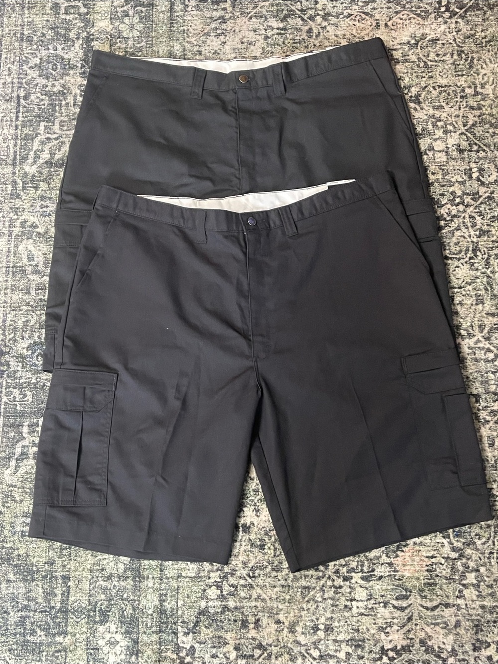 2 Pair NEW Dickies Flex Size 44 Relaxed Fit Cargo Shorts Mens Black LR5420BK